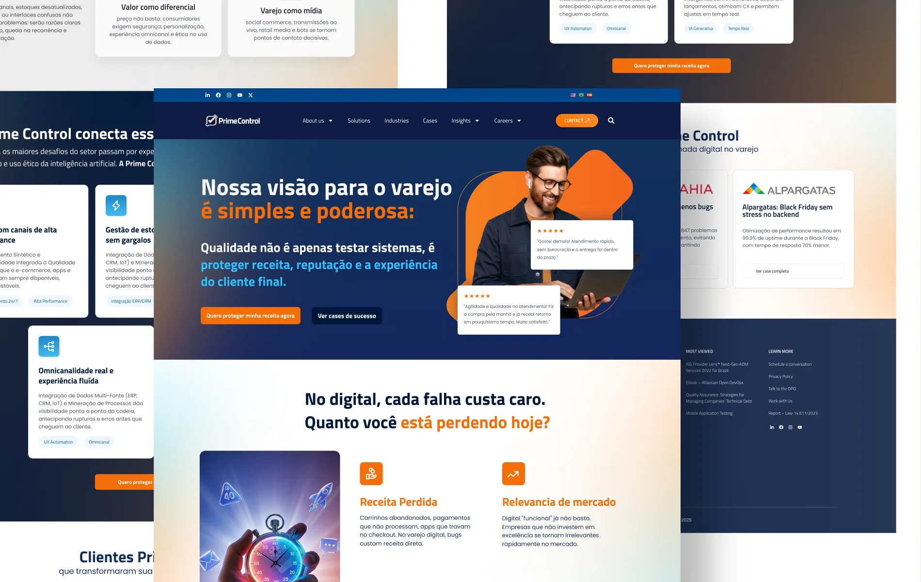 Foto do case Prime Control pela Typic