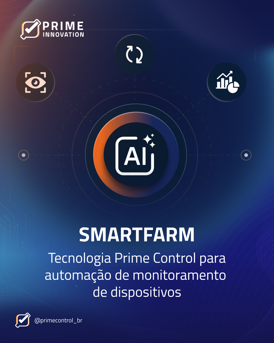 Foto do case Prime Control pela Typic